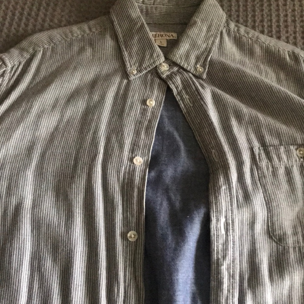 Striped button down shirt